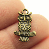WYSIWYG 10pcs 19x12mm Double Sided Owl Pendants Owl Pendants Jewelry Findings Double Sided Owl Charm Cute Pendants