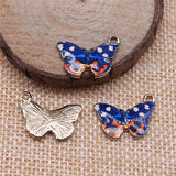 WYSIWYG 10pcs 19x13mm Butterfly Charms KC Gold Color Plated For DIY Jewelry Making Zinc Alloy Charms Pendant Jewelry Findings