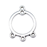 WYSIWYG 10pcs 19x14mm Round Porous Earring Connector Jewelry Making Earring Connector Charms