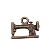 WYSIWYG 10pcs 19x15mm Antique Silver Color Sewing Machine Charms Pendant For Jewelry Making DIY Jewelry Findings EF3916