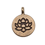 WYSIWYG 10pcs 19x15mm Buddhist Pendants Charm Lotus Flower Zen Buddha Charms For Jewelry Making Bracelet Accessories