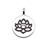 WYSIWYG 10pcs 19x15mm Buddhist Pendants Charm Lotus Flower Zen Buddha Charms For Jewelry Making Bracelet Accessories