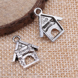 WYSIWYG 10pcs 19x16mm 2 Colors Top Dog Pendant Top Dog Charm Pendant Dog House Pendant