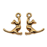 WYSIWYG 10pcs 19x16mm Antique Gold Color Antique Silver Color Cat Charms Cat Pendant Charms For Jewelry Making