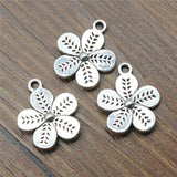 WYSIWYG 10pcs 19x16mm Double-Sided Flowers Charms Pendants For Jewelry Making DIY Jewelry Findings Jewelry Accessories