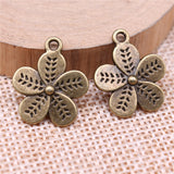 WYSIWYG 10pcs 19x16mm Double-Sided Flowers Charms Pendants For Jewelry Making DIY Jewelry Findings Jewelry Accessories