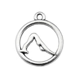 WYSIWYG 10pcs 19x16mm Yoga Charms DIY Jewelry Findings Antique Silver Color Antique Bronze Color For Jewelry Making