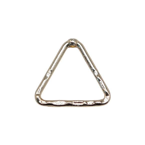 WYSIWYG 10pcs 19x18mm Triangle Charms Electrophoresis KC Gold Color For DIY Jewelry Making Charms Pendant Jewelry Findings