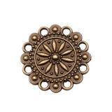 WYSIWYG 10pcs 19x19mm Antique Silver Color Hollow Flower Pattern Charms Pendant For Jewelry Making DIY Jewelry Findings