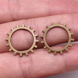 WYSIWYG 10pcs 19x19mm Gear Steampunk Charms Pendants For Jewelry Making DIY Jewelry Findings Jewelry Accessories