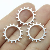 WYSIWYG 10pcs 19x19mm Gear Steampunk Charms Pendants For Jewelry Making DIY Jewelry Findings Jewelry Accessories