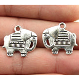 WYSIWYG 10pcs 19x20mm Elephant Charms Antique Silver Color Pendant Charms For Jewelry Making Jewelry Accessories