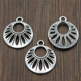 WYSIWYG 10pcs 19x23mm Flower Charms Antique Silver Color For Jewelry Making Zinc Alloy Charms Pendant DIY Jewelry Findings h0316