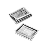 WYSIWYG 10pcs 19x23mm Textbook Pendant Charms Antique Silver Color For Jewelry Making Zinc Alloy Jewelry Findings