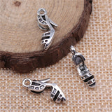 WYSIWYG 10pcs 19x8mm Women'S Sandals Shoes Charms Antique Silver Color Pendant Charms Jewelry Findings For Jewelry Making