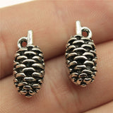10pcs 19x9mm 3D Pine Nuts Charms Antique Silver Color Pendant Charms For Jewelry Making Jewelry Accessories h1234