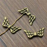 WYSIWYG 10pcs 19x9mm Angel Wing Small Hole Spacers Beads Charms DIY Wing Spacer Bead For Jewelry Making
