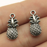 WYSIWYG 10pcs 19x9mm Pineapple Charm Pendants For Jewelry Making 2 Colors Pineapple Pendants Charm