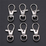 WYSIWYG 10pcs 2 Colors 17x38mm 15x35mm Lobster Clasp Clips Key Hook Keychain Split Key Ring Findings Accessories