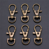 WYSIWYG 10pcs 2 Colors 17x38mm 15x35mm Lobster Clasp Clips Key Hook Keychain Split Key Ring Findings Accessories