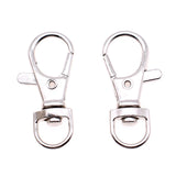 WYSIWYG 10pcs 2 Colors 17x38mm 15x35mm Lobster Clasp Clips Key Hook Keychain Split Key Ring Findings Accessories