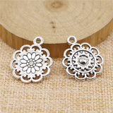 WYSIWYG 10pcs 2 Colors Antique Bronze Tone 25x21mm Motif Charms Pendant For Jewelry Making DIY Jewelry Findings