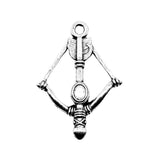 WYSIWYG 10pcs 20mm Arrow Charms For Jewelry Making Antique Silver Color Charm Pendant Jewelry Accessories