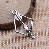 WYSIWYG 10pcs 20mm Arrow Charms For Jewelry Making Antique Silver Color Charm Pendant Jewelry Accessories