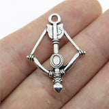 WYSIWYG 10pcs 20mm Arrow Charms For Jewelry Making Antique Silver Color Charm Pendant Jewelry Accessories