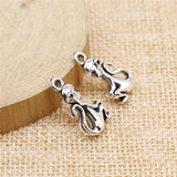 WYSIWYG 10pcs 20x10mm Monkey Charms DIY Jewelry Findings Antique Silver Color Antique Bronze Color For Jewelry Making