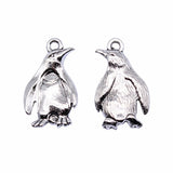 WYSIWYG 10pcs 20x12mm Antique Silver Color Penguin Charms Pendant For Jewelry Making DIY Jewelry Findings