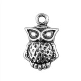 WYSIWYG 10pcs 20x12mm Owl Charms Antique Silver Color Pendant Charms For Jewelry Making Jewelry Accessories