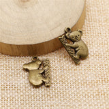 10pcs 20x14mm Antique Silver Color Antique Bronze Plated Koala Pendants Austral ef3375
