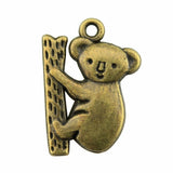 10pcs 20x14mm Antique Silver Color Antique Bronze Plated Koala Pendants Austral ef3375