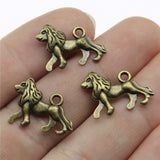 WYSIWYG 10pcs 20x14mm Dog Charms For Jewelry Making Jewelry Accessories Antique Silver Plated Antique Bronze Plated