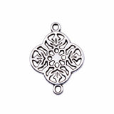 10pcs 20x15mm Antique Silver Color Hollow Flower Connector Charms For Jewelry Making DIY Jewelry Findings ef4768
