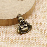 10pcs 20x16mm Buddha Charms Pendants For Jewelry Making Antique Silver Plated Antique Bronze Color Jewelry Findings EF4123