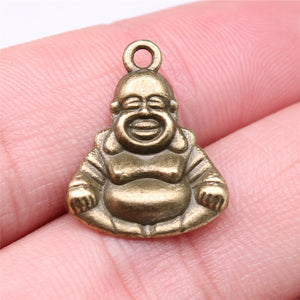 10pcs 20x16mm Buddha Charms Pendants For Jewelry Making Antique Silver Plated Antique Bronze Color Jewelry Findings EF4123
