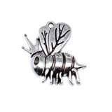 WYSIWYG 10pcs 20x19mm Antique Silver Color Bee Charms For Jewelry Making