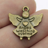 WYSIWYG 10pcs 20x19mm Guardian Angel Pendants Angel Pendants For Jewelry Making Guardian Angel Charm