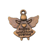 WYSIWYG 10pcs 20x19mm Guardian Angel Pendants Angel Pendants For Jewelry Making Guardian Angel Charm