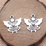 WYSIWYG 10pcs 20x19mm Guardian Angel Pendants Angel Pendants For Jewelry Making Guardian Angel Charm