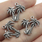 WYSIWYG 10pcs 20x19mm Pendant Palm Tree Tree Coconut Palms Charm Pendants For Jewelry Making Coconut Tree Pendants