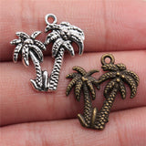 WYSIWYG 10pcs 20x19mm Pendant Palm Tree Tree Coconut Palms Charm Pendants For Jewelry Making Coconut Tree Pendants