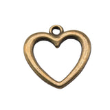WYSIWYG 10pcs 20x20mm Hollow Heart Charms Pendants For Jewelry Making DIY Jewelry Findings Jewelry Accessories