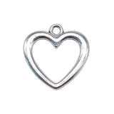 WYSIWYG 10pcs 20x20mm Hollow Heart Charms Pendants For Jewelry Making DIY Jewelry Findings Jewelry Accessories