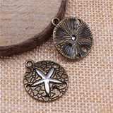 WYSIWYG 10pcs 20x22mm 2 Colors Starfish Charms Pendant For Jewelry Making DIY Jewelry Findings