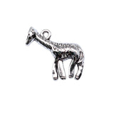 WYSIWYG 10pcs 20x23mm Antique Silver Color Giraffe Charms For Jewelry Making