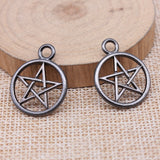 WYSIWYG 10pcs 20x25mm Five-Pointed Star Charms Antique Bronze Color For DIY Jewelry Making Charms Pendant Jewelry Findings