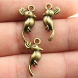 10pcs 20x9mm Bird Pendants Charms For Jewelry Making Antique Silver Color Antique Bronze Color DIY Jewelry Making ef4433
